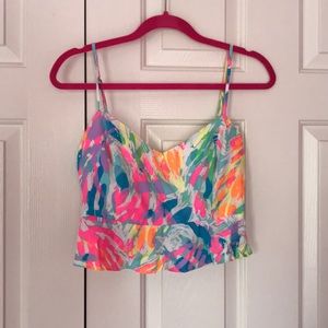 Lily Pulitzer crop top.